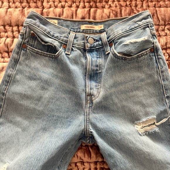 Levi's Premium Wedgie Straight Jeans Crop - Picture 4 of 10